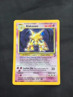Pokemon Cards: Base Set 2 Rare Holo: Alakazam 1/130 - Image 1
