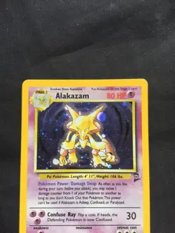 Pokemon Cards: Base Set 2 Rare Holo: Alakazam 1/130 - Image 2