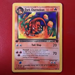 Dark Charmeleon 32/82 Team Rocket Regular FIRST EDITION Pokemon Card Lp - Image 1