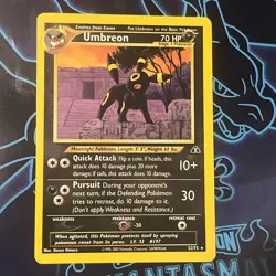 Umbreon - 32/75 - Pokemon Neo Discovery Unlimited Rare Card WOTC LP-NM - Image 1