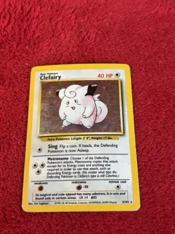 Clefairy 005/102 Base Set Holo Wotc Pokemon Card Played - Image 5