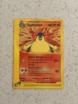 Typhlosion 64/165 Expedition Non-Holo Rare E-Reader Pokemon Card NM- - Image 1