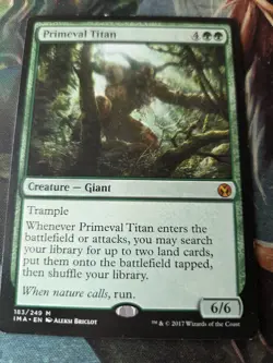 Magic the Gathering Primeval Titan Iconic Masters - Image 2