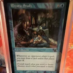Wizards of the Coast Rhystic Study 1999 Enchantment Blue Regular English - Image 1
