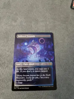 Magic: The Gathering Hallowed Fountain Lorwyn Eclipsed Borderless - Image 2