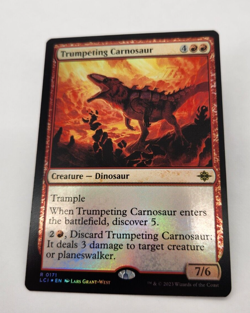Trumpeting Carnosaur 0171 LCI Foil Rare The Lost Caverns Of Ixalan MTG NM - Image 5