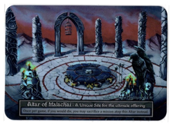 Sorcery Contested Realm, UNIQUE FOIL Altar of Malachi, Pack Fresh Mint, Gothic - Image 1