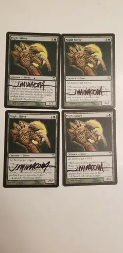 Might Sliver X1 Timespiral Edition Signed By Jeff Miracola MTG - Image 1