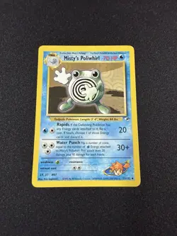 Pokemon TCG Misty's Poliwhirl 53/132 1st Edition Gym Heroes WotC 2000 Uncommon - Image 1