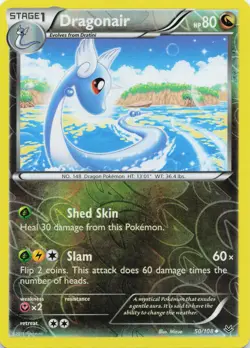 Pokemon Dragonair Uncommon Reverse Holo XY - Roaring Skies #50/108 NM - Image 1