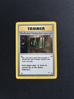 Pokemon Card Gym Heroes The Rocket's Training Gym 104/132 WOTC - Image 1