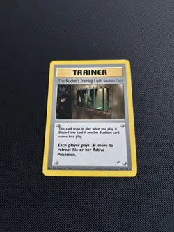 Pokemon Card Gym Heroes The Rocket's Training Gym 104/132 WOTC - Image 2