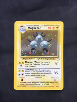 Pokemon Cards: Base Set 2 Rare Holo: Magneton 9/130 - Image 1
