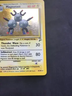 Pokemon Cards: Base Set 2 Rare Holo: Magneton 9/130 - Image 5