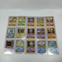 Pokemon Card 1st Edition Joblot Bundle Base Set 1999 + Covers For Grading PSA - Image 1