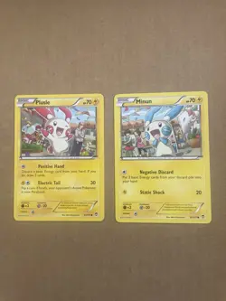 2x Pokemon Cards - Furious Fists - Plusle 31/111 & Minun 32/111 [LP] - Image 1
