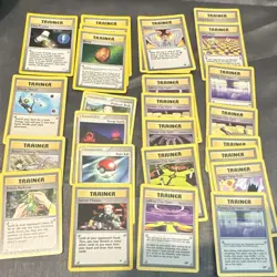 Pokemon TCG Trainer & Stadium Card Lot - Professor Birch, Koga - 24 Cards - Image 1