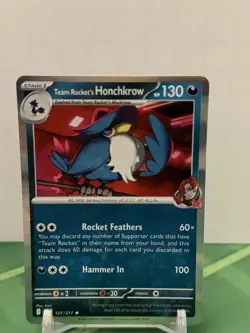 Pokemon TCG - Ascended Heroes - (Holo Rare) - Team Rocket's Honchkrow - 127/217 - Image 1