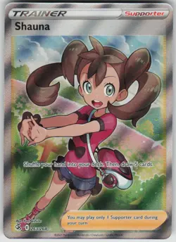 Pokemon Shauna (Full Art) Ultra Rare SWSH08: Fusion Strike 263/264 NM - Image 1