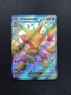 Pokemon TCG Alakazam ex 215/091 SV: Paldean Fates Shiny Ultra Rare Holofoil NM - Image 2