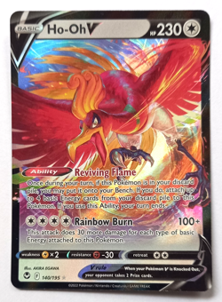 Pokemon TCG: Ho-Oh V 140/195 Swsh12: Sword & Shield-Silver Tempest Holo - Image 2