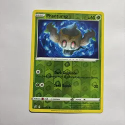 Phantump SWSH02: Rebel Clash #014/192 Common Reverse Holo Pokemon LP - Image 1