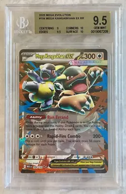 Mega Kangaskhan ex 104/132 Me01: Mega Evolution Holo BGS 9.5 Pokemon Graded - Image 1
