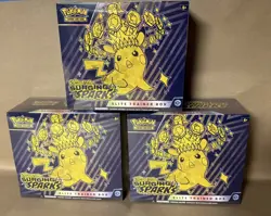[Lot of 3] Pokemon TCG Surging Sparks Elite Trainer Box ETB Sealed - 27 packs + - Image 1