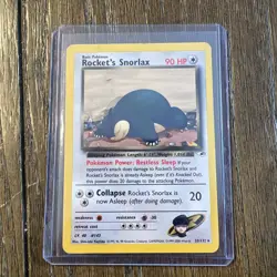 Pokemon TCG Rocket's Snorlax Gym Heroes 33/132 Regular Unlimited Rare - Image 1
