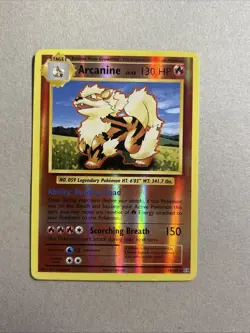 Arcanine 2016 Pokemon XY Evolutions #18/108 Reverse Holo Rare - Image 1