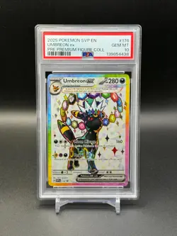 Pokemon Prismatic Umbreon ex Figure Collection Promo 176 PSA 10 GEM - Image 1