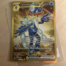 Quaquaval ex 273/193 Paldea Evolved Full Art Gold Secret Rare Pokemon MINT! - Image 1