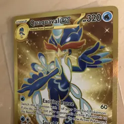 Quaquaval ex 273/193 Paldea Evolved Full Art Gold Secret Rare Pokemon MINT! - Image 4