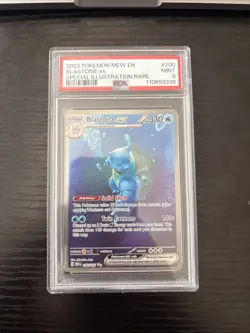 PSA 9 MINT 2023 POKEMON MEW EN-151 #200 BLASTOISE ex SPECIAL ILLUSTRATION RARE - Image 1