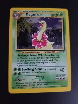 Meganium 11/111 Pokemon Neo Genesis Holo Rare MP - Image 1