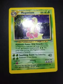 Meganium 11/111 Pokemon Neo Genesis Holo Rare MP - Image 2