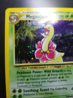 Meganium 11/111 Pokemon Neo Genesis Holo Rare MP - Image 3