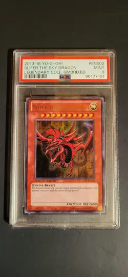 YU-GI-OH! LEGENDARY COLLECTION EDITION #EN002 SLIFER THE SKY DRAGON PSA 9 - Image 1