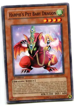 Yu-Gi-Oh! PLAYED/POOR Harpies Pet Baby Dragon Common englisch Babyspieldrache de - Image 1