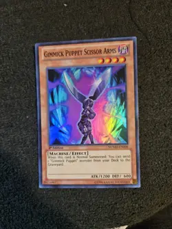 Yugioh Gimmick Puppet Scissor Arms NUMH-EN008 1st Edition Super Rare - Image 1