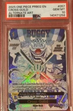 2025 One Piece PRB02 Cross Guild Alternate Art Psa 10 - Image 1