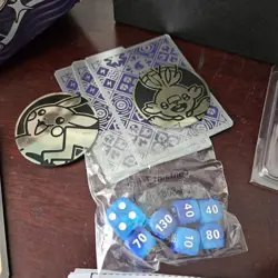 300+ Pokemon Cards | Bulk Lot Plus Paldean Fates Box, Dice - Image 2