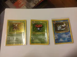 Lot Of 3 Pokemon Cards Holo,Rare, Jungle Pre-owned - Image 1