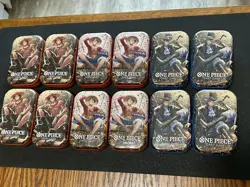 (LOT OF 12) One Piece CCG Card Game 2-Pack Mini Tin Set Vol 2 Bandai NEW SEALED! - Image 1