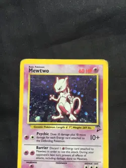 Pokemon Cards: Base Set 2 Rare Holo: Mewtwo 10/130 - Image 2