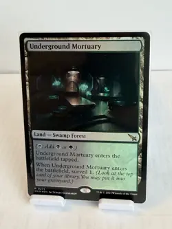 MTG Underground Mortuary Land Rare Foil Murders at Karlov Manor #271 - Image 1