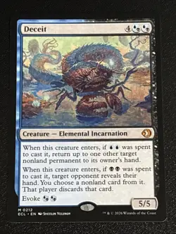 MTG Lorwyn Eclipsed Deceit 0212 NM Mythic - Image 1