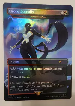 Mtg Secret Lair Marvel Ororo Borealis NM Rainbow Foil - Image 1