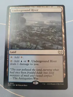 UNDERGROUND RIVER DUSKMOURN: HOUSE OF HORROR COMMANDER MTG Magic DSC #0321 LP - Image 1