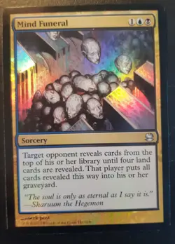 Funerailles de l'esprit PREMIUM / FOIL VO - MM Mind Funeral - Magic Mtg - - Image 1